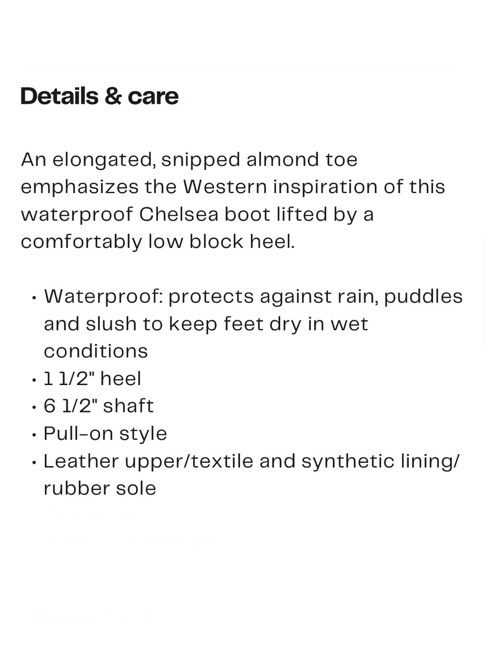 Dolce Vita Faint H20 Waterproof Chelsea Boot Dark Black Leather H20 Women’s 8.5 - Picture 13 of 13
